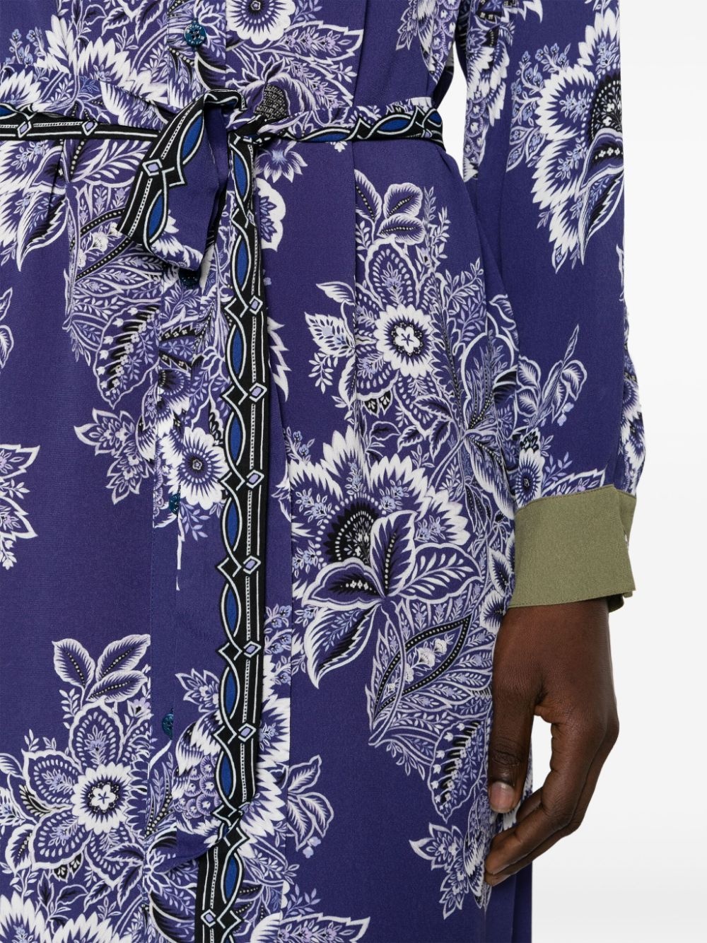 floral-print shirtdress - 5