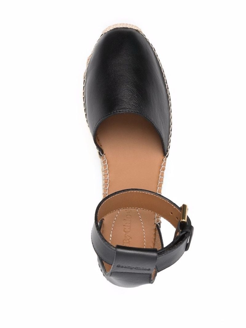 Glyn leather flat espadrilles - 4