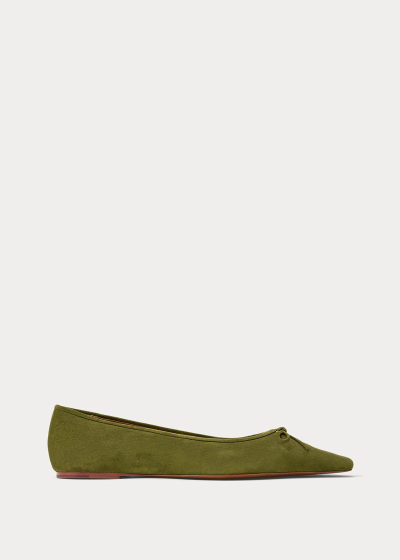 Suede Pointed Ballet Flat 1