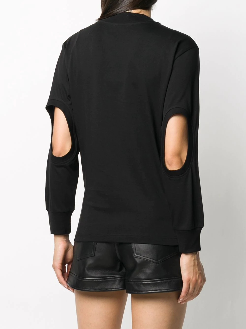 cut-detail long sleeve sweatshirt - 4