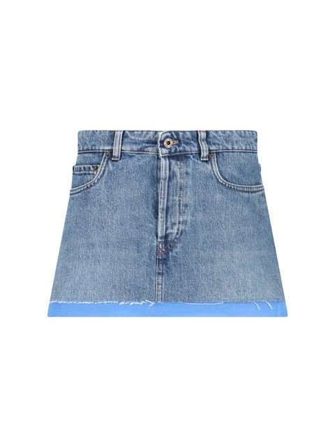 Miu Miu Women Denim Mini Skirt - 1