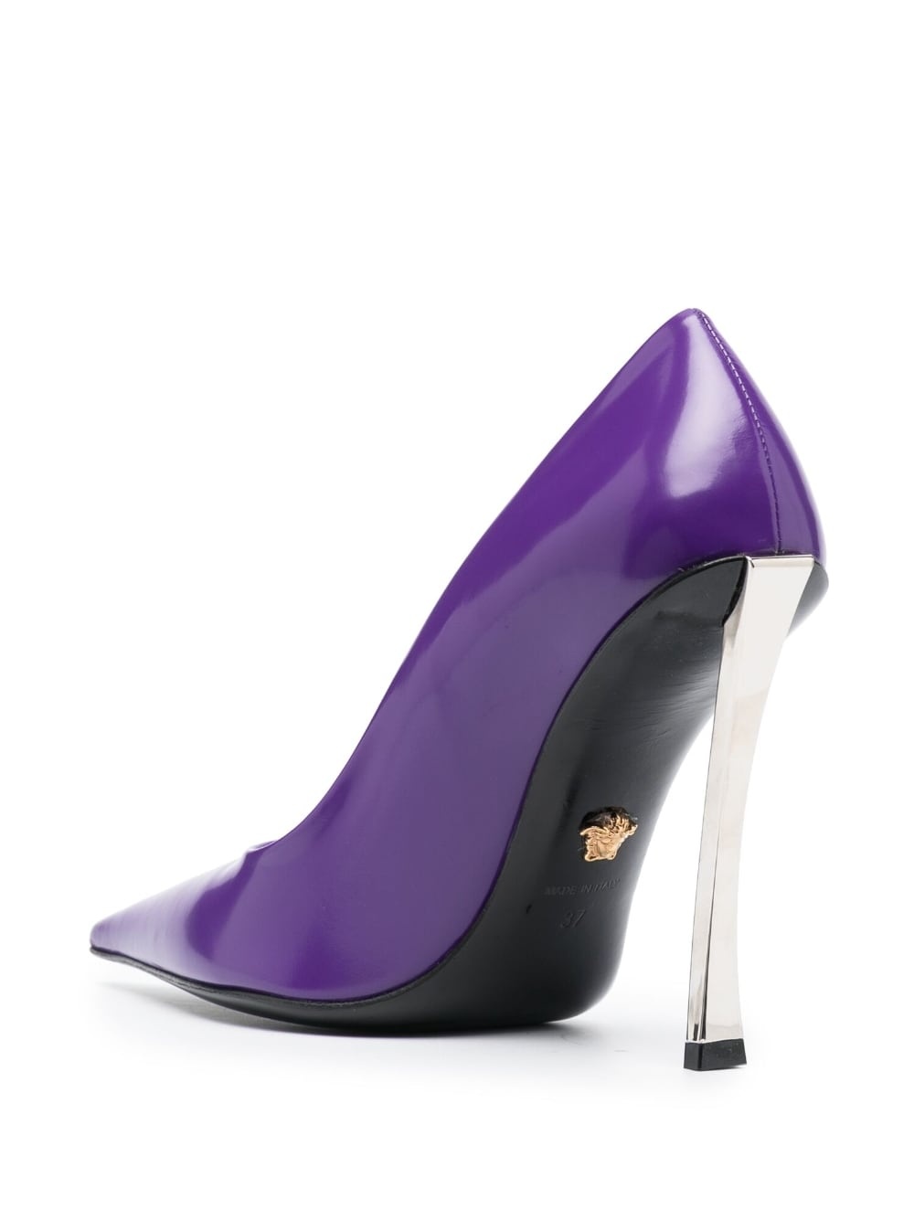 Pin-Point leather pumps - 3