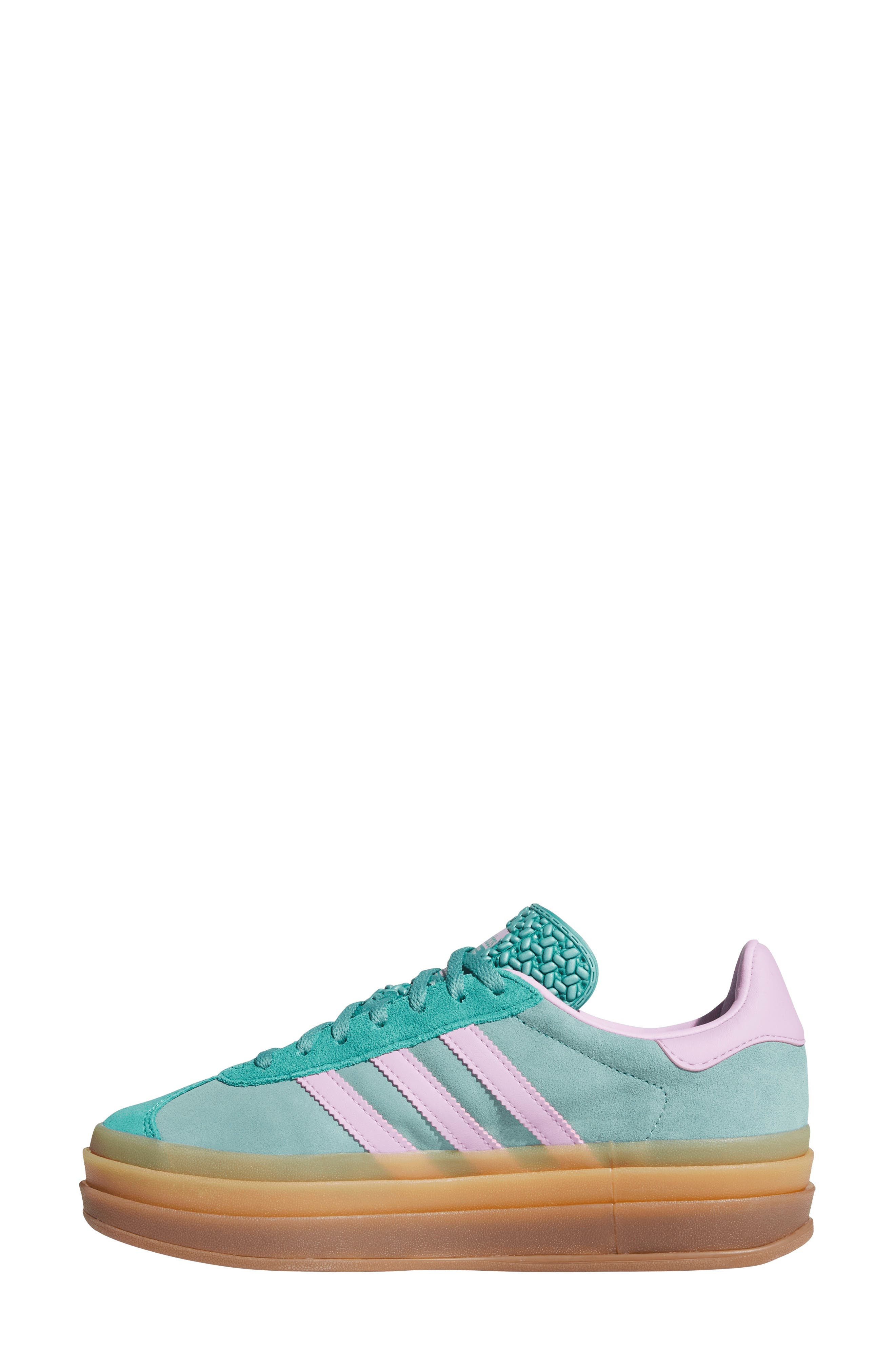 adidas Gazelle Bold Platform Sneaker in Powder Teal/Lilac/Pure Teal at Nordstrom - 6