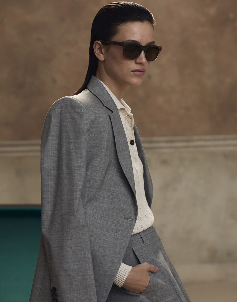 Sartorial Sunset acetate sunglasses with polarized lenses 6