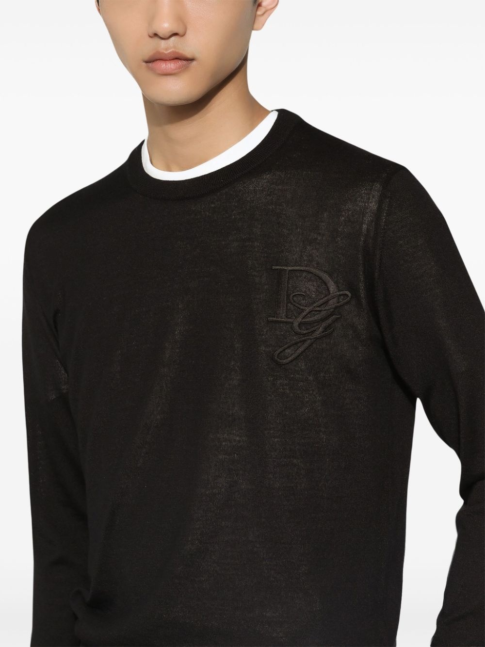 logo embroidered jumper - 5