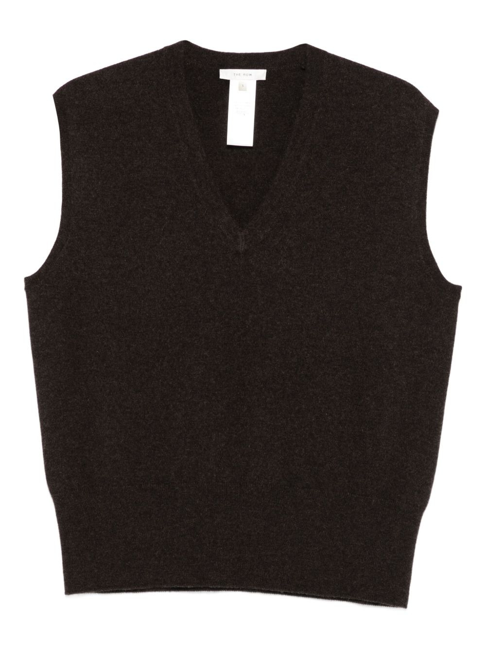 V-neck sleeveless pullover - 1