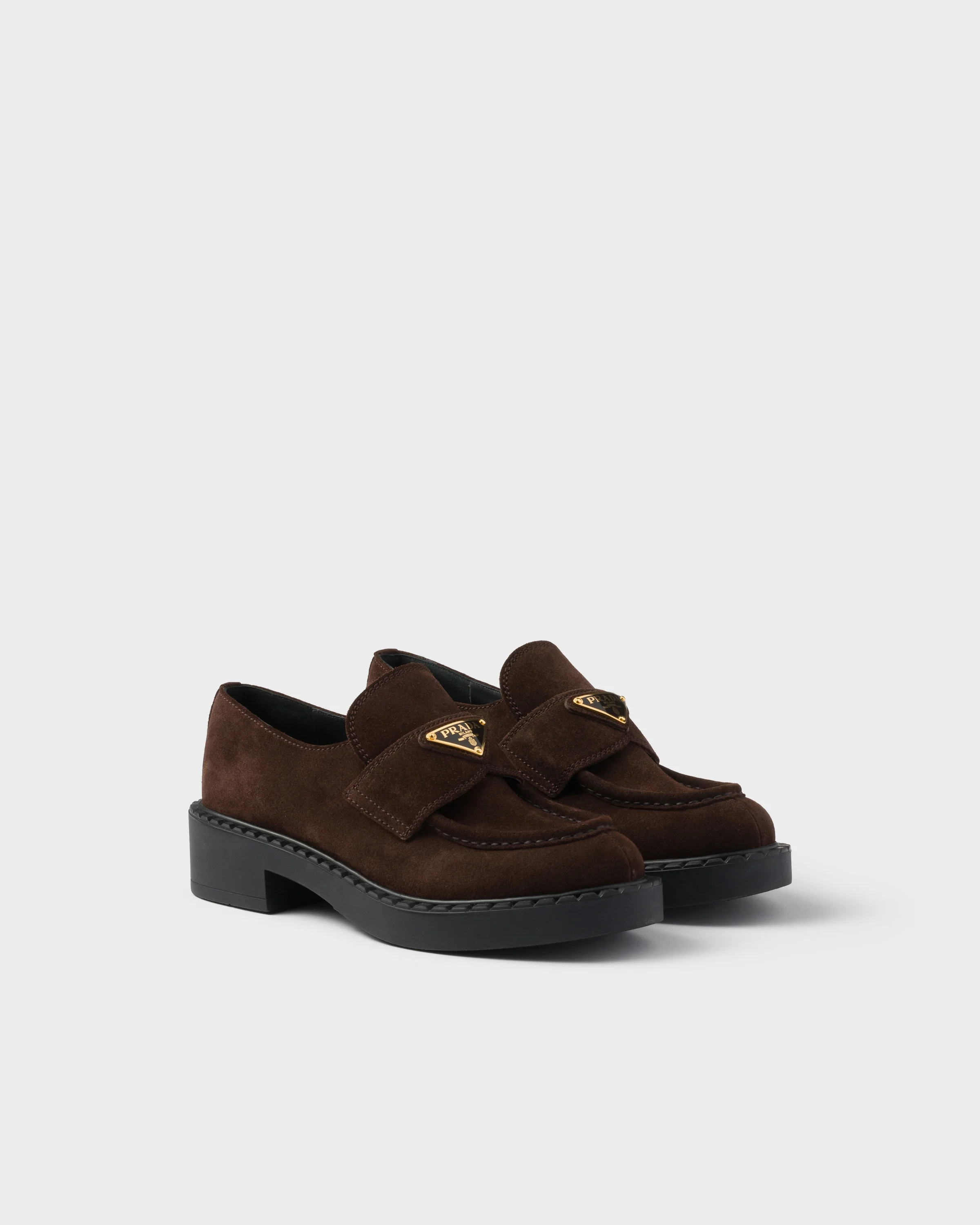 Chocolate suede loafers - 1