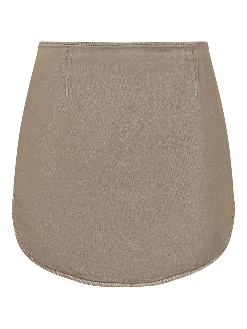 Diesel logo-plaque asymmetric skirt outlook
