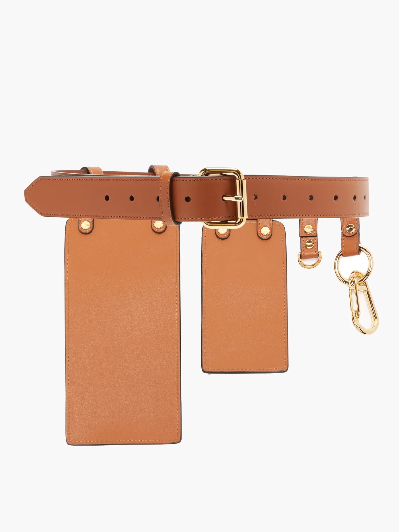 Multi-pouch leather utility belt - 5