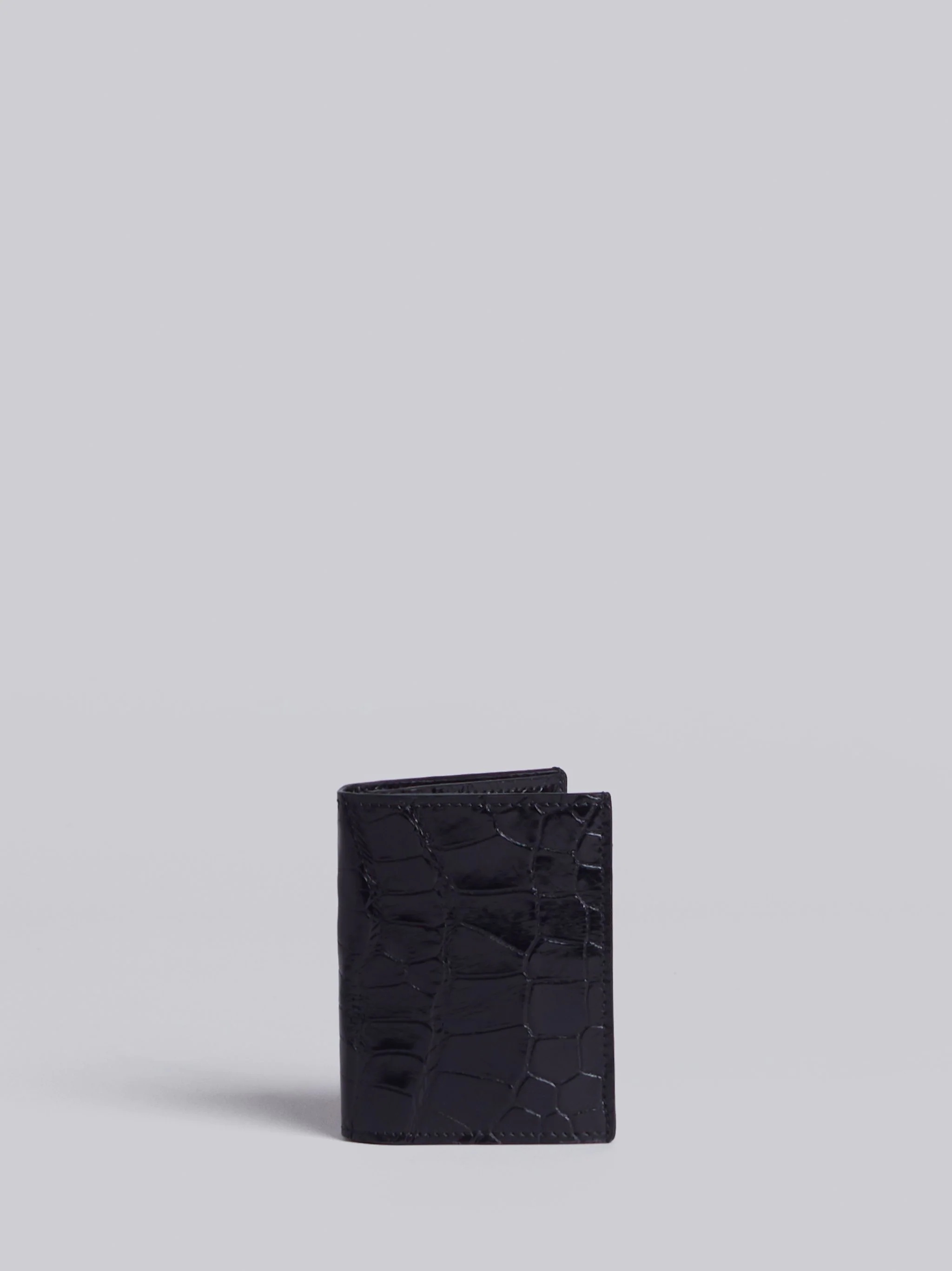 Double Card Holder In Alligator - 1