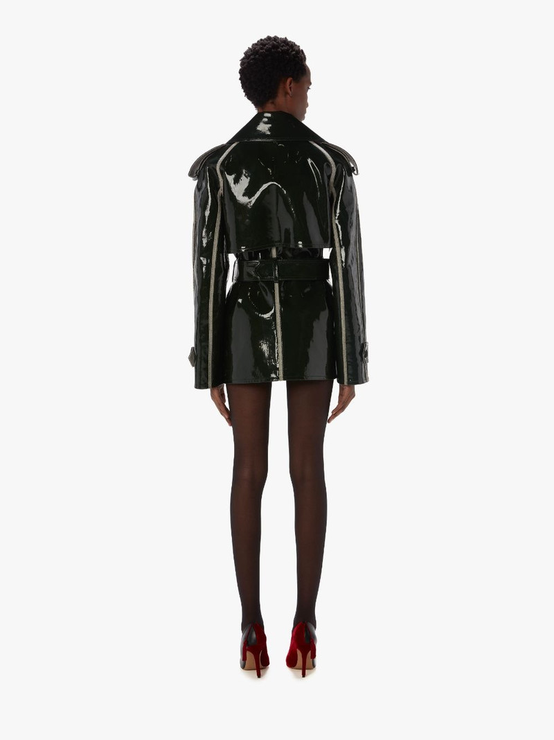 COATED DENIM SHORT TRENCH JACKET 3