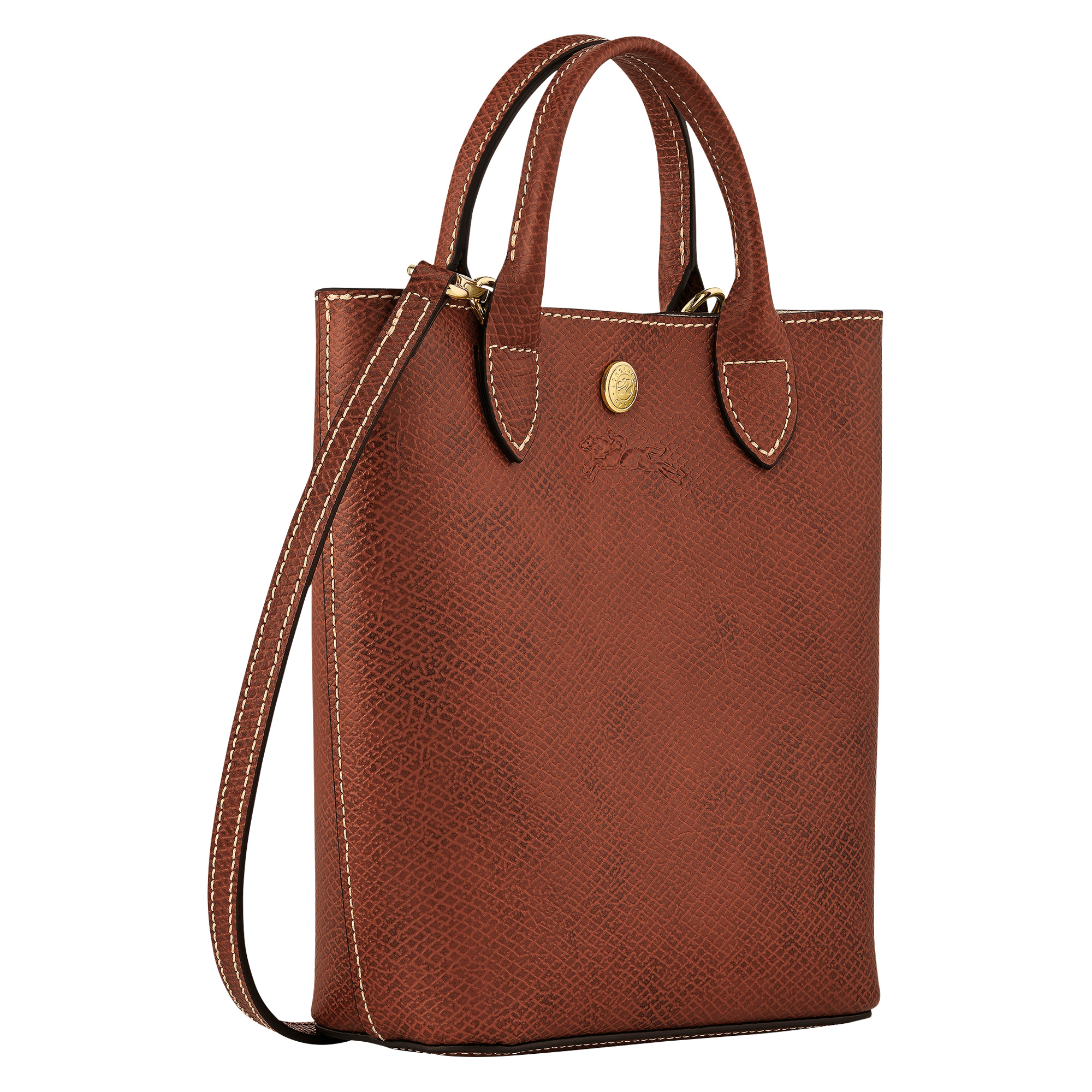 Épure XS Tote bag Brown - Leather - 3