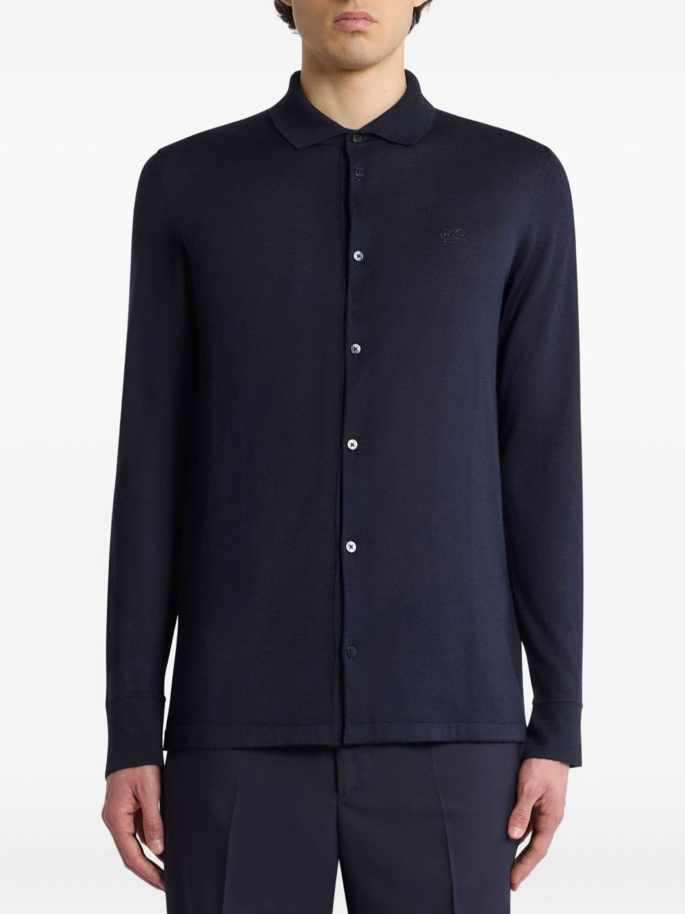 cashmere-silk embroidered cardigan - 2