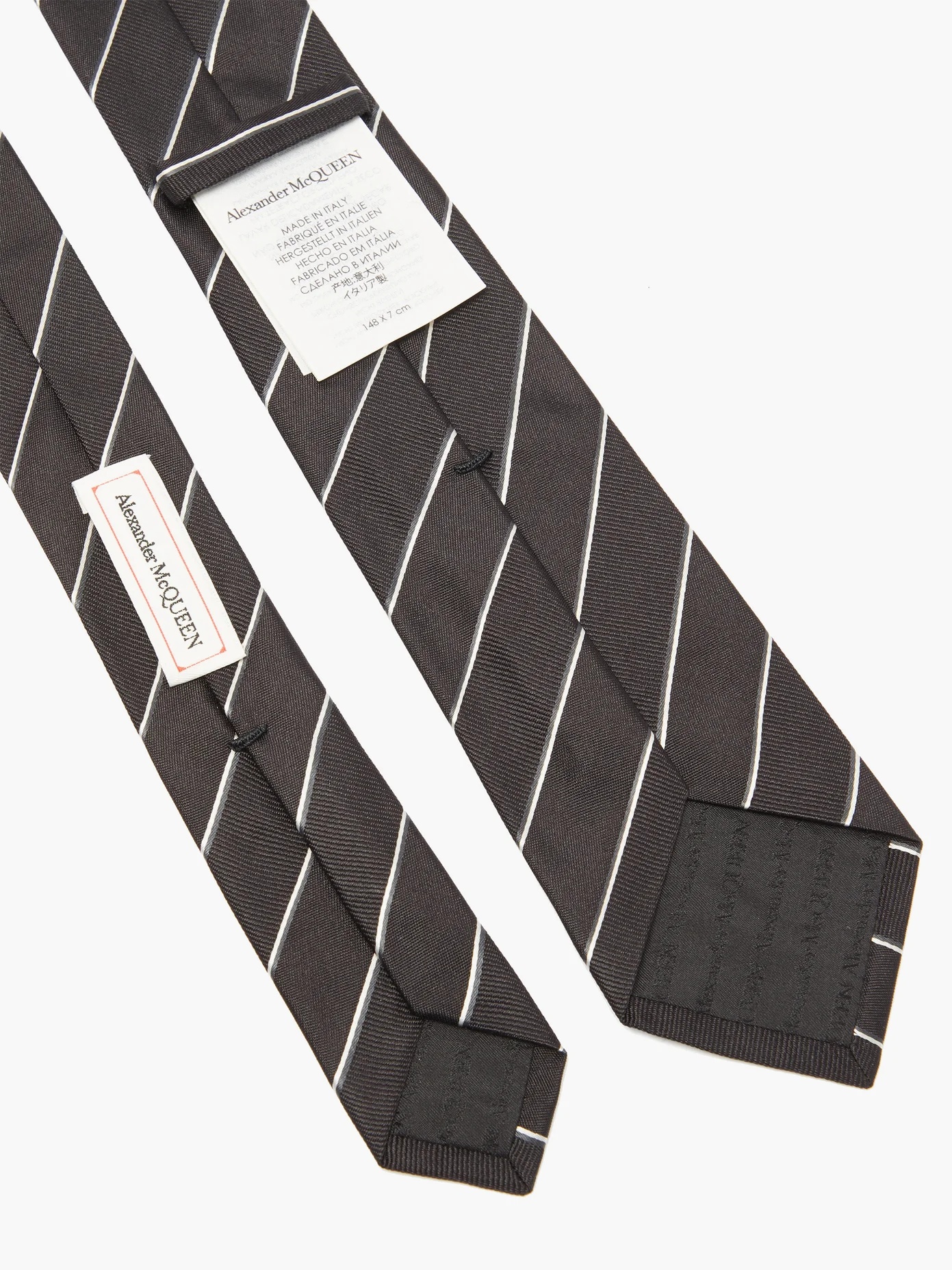 Striped silk tie - 3