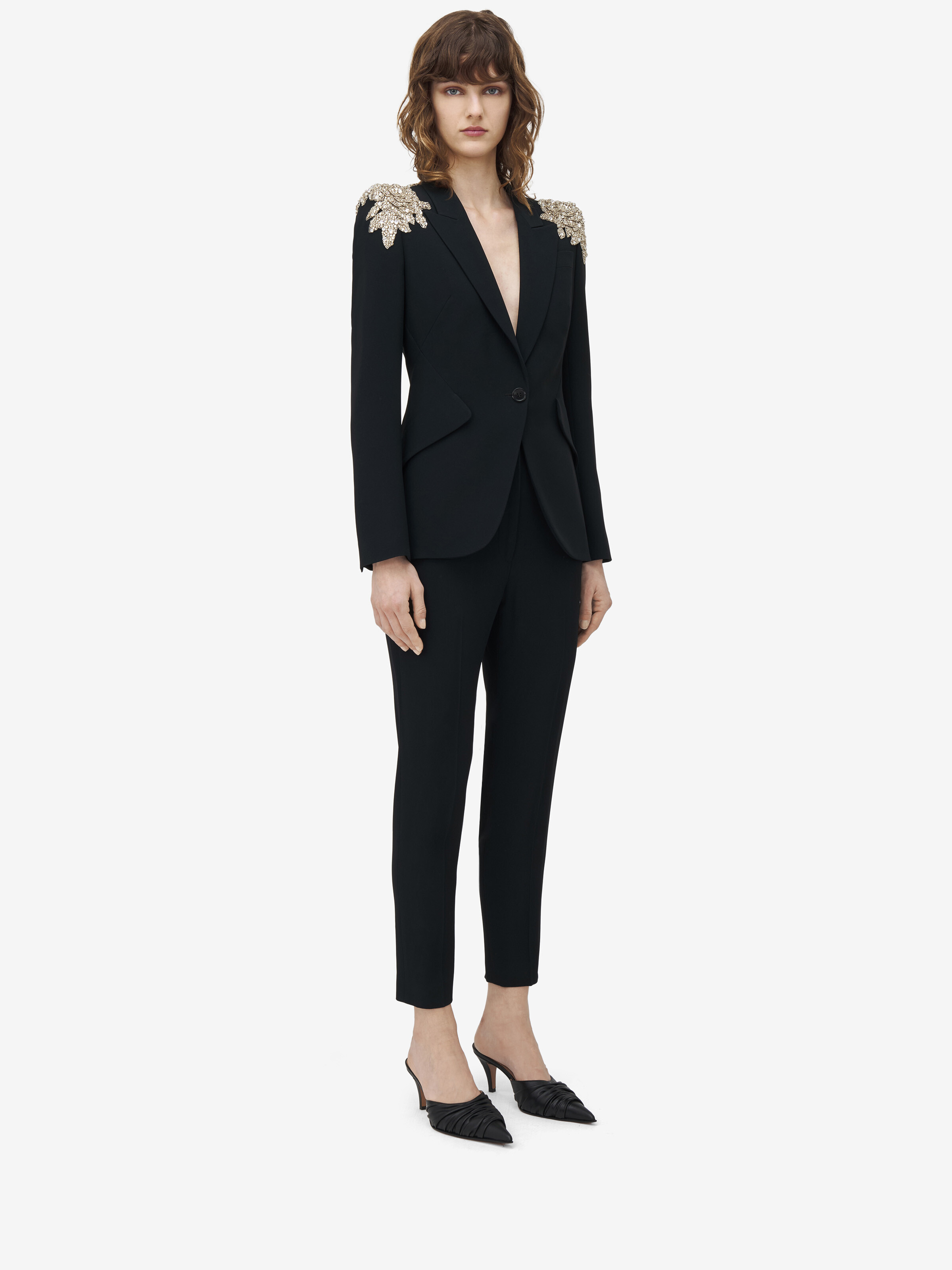Peak Shoulder Embellished Jacket - 3