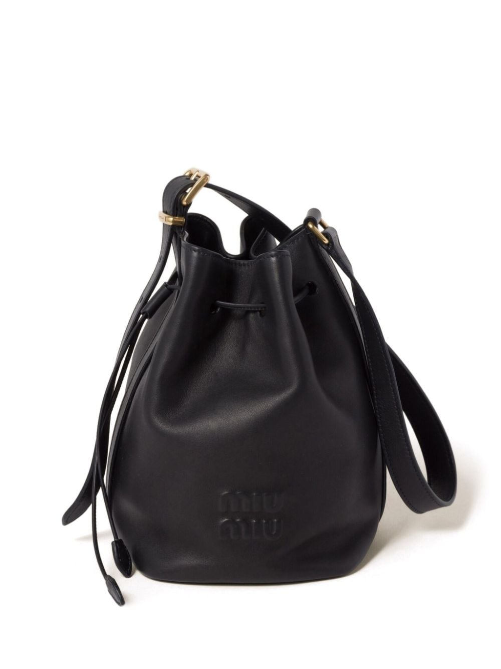 leather bucket bag - 1