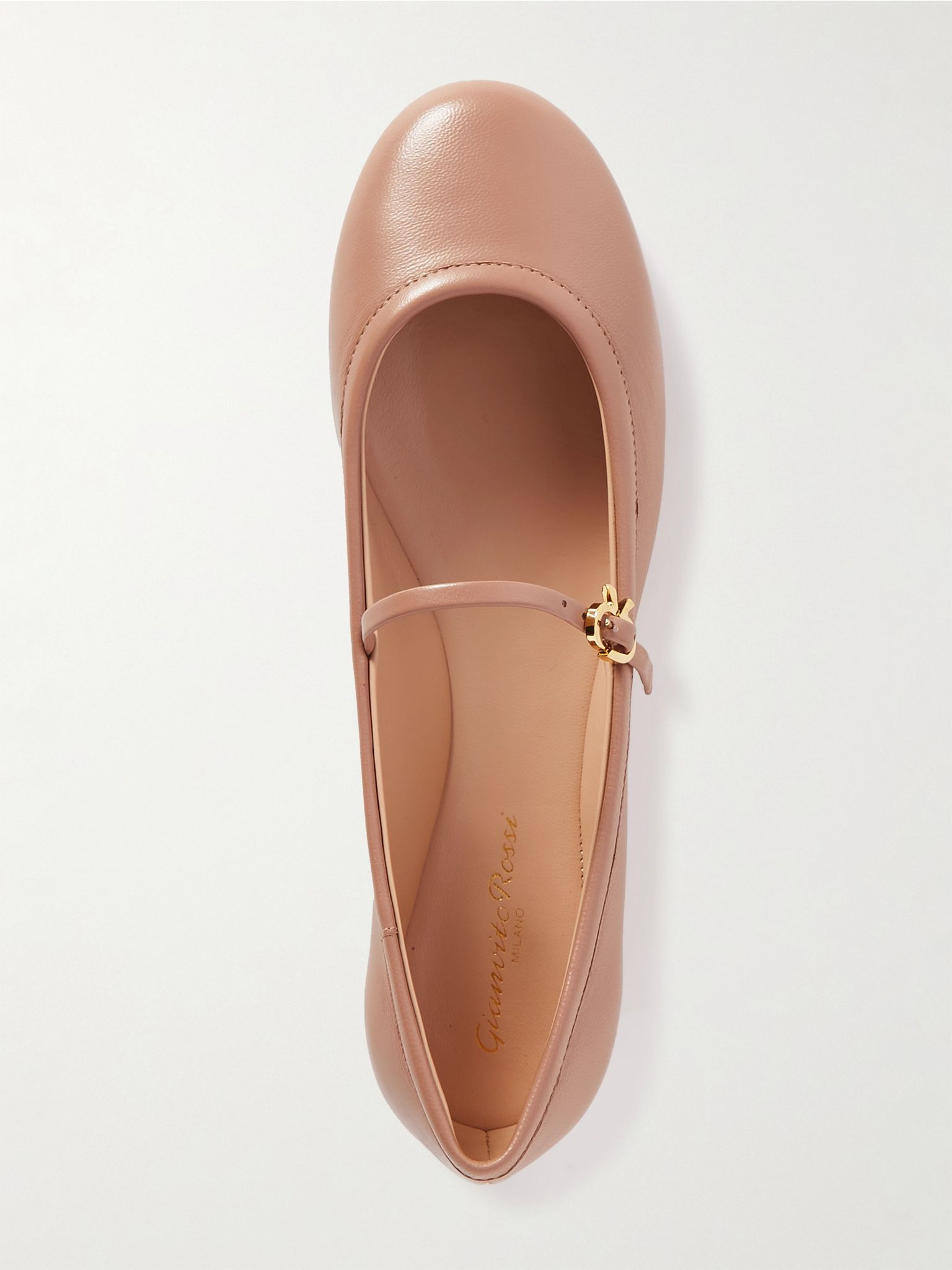 Carla leather Mary Jane ballet flats Neutral - 5