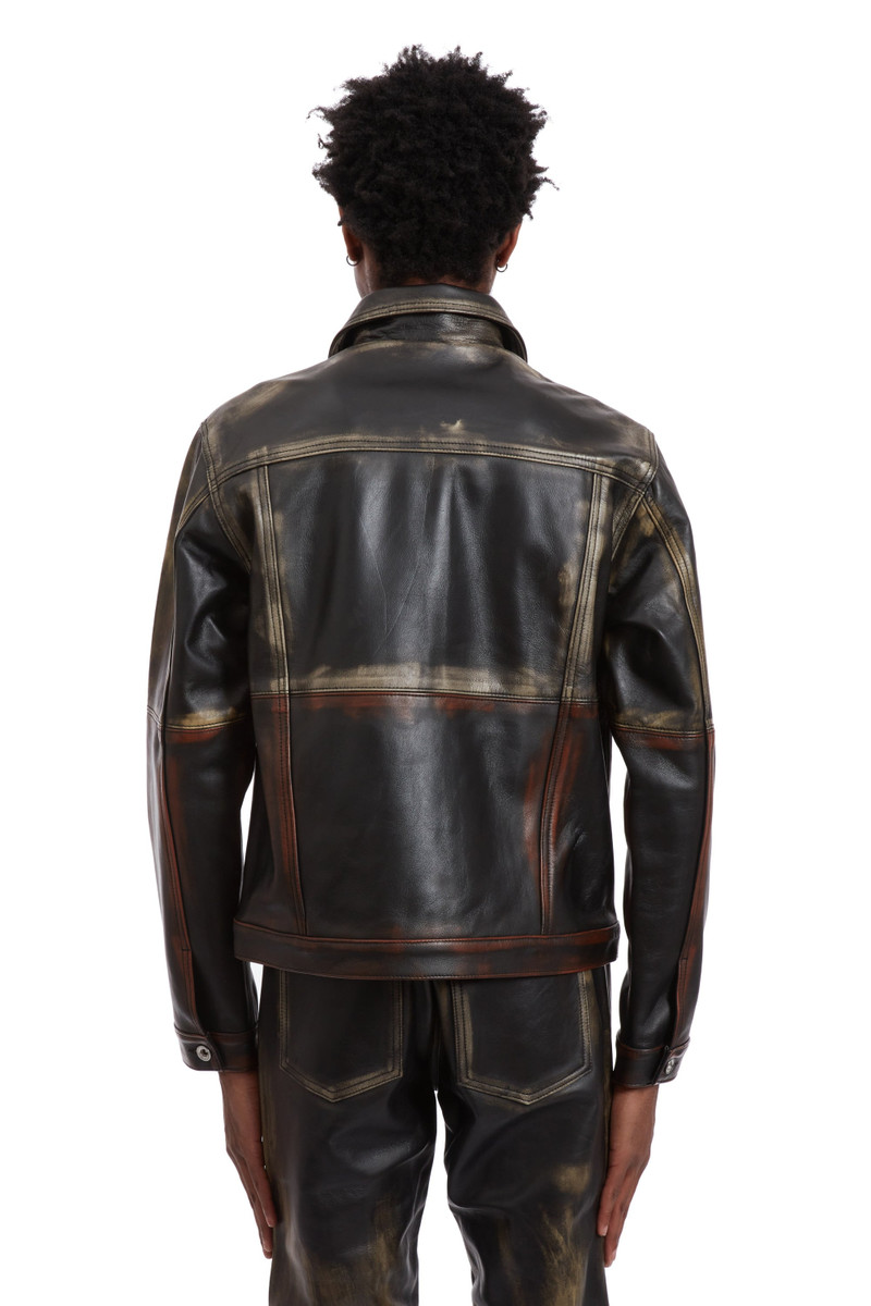 OMBRE LEATHER TRUCKER JACKET 6