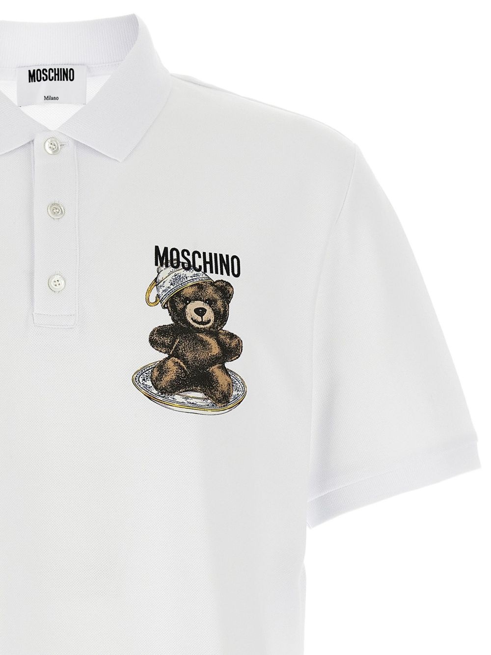 Teddy-print polo shirt - 4