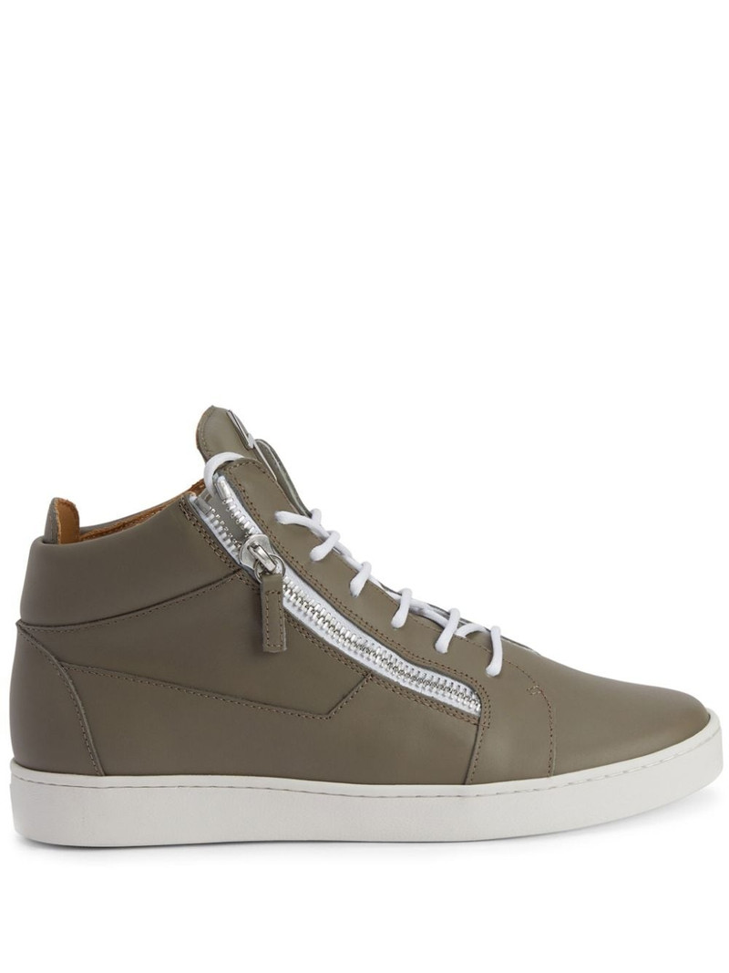 Frankie leather high-top sneakers 1
