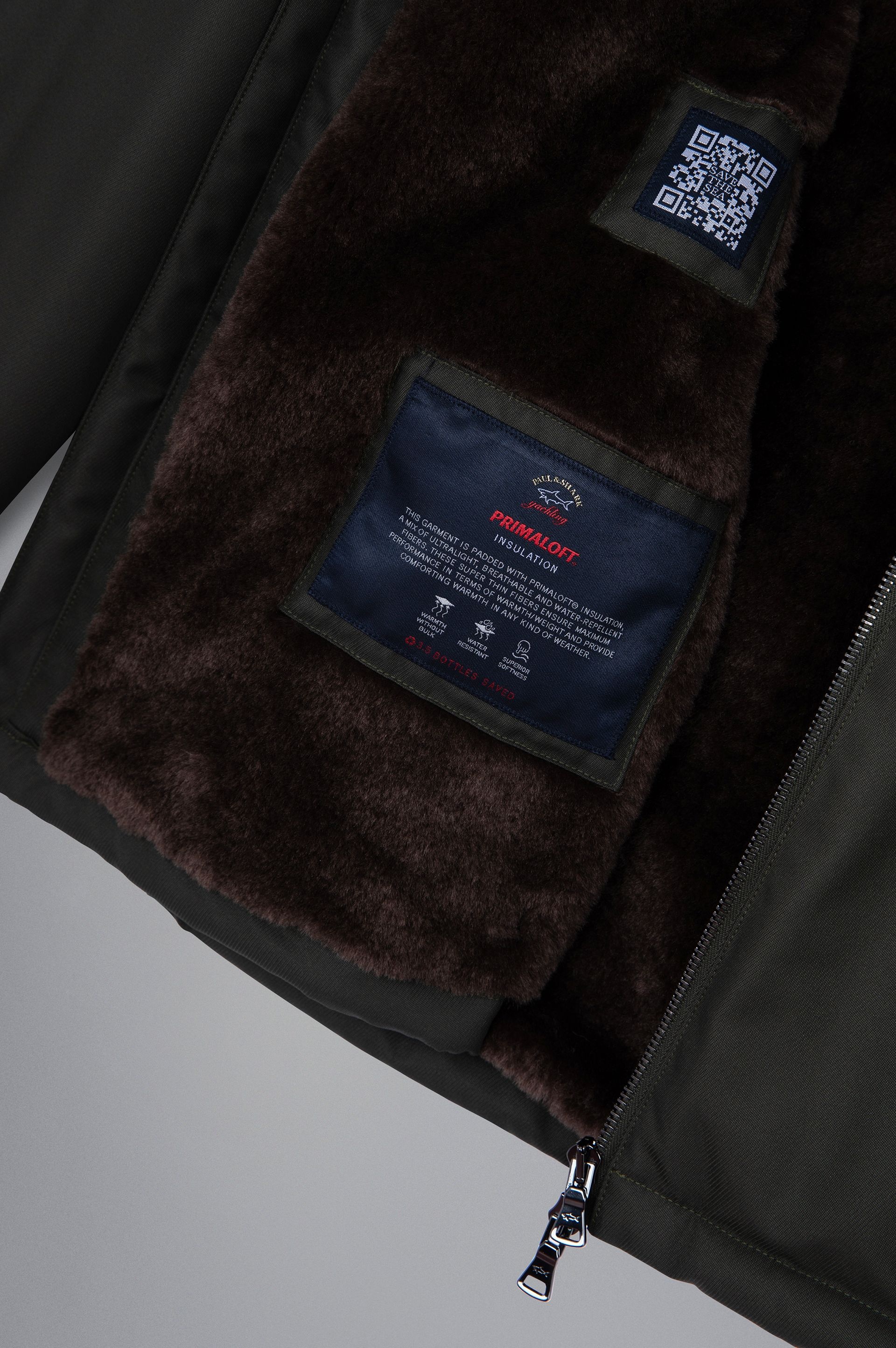 SAVE THE SEA TYPHOON® TWILL AND FAUX FUR WINDBREAKER - 6