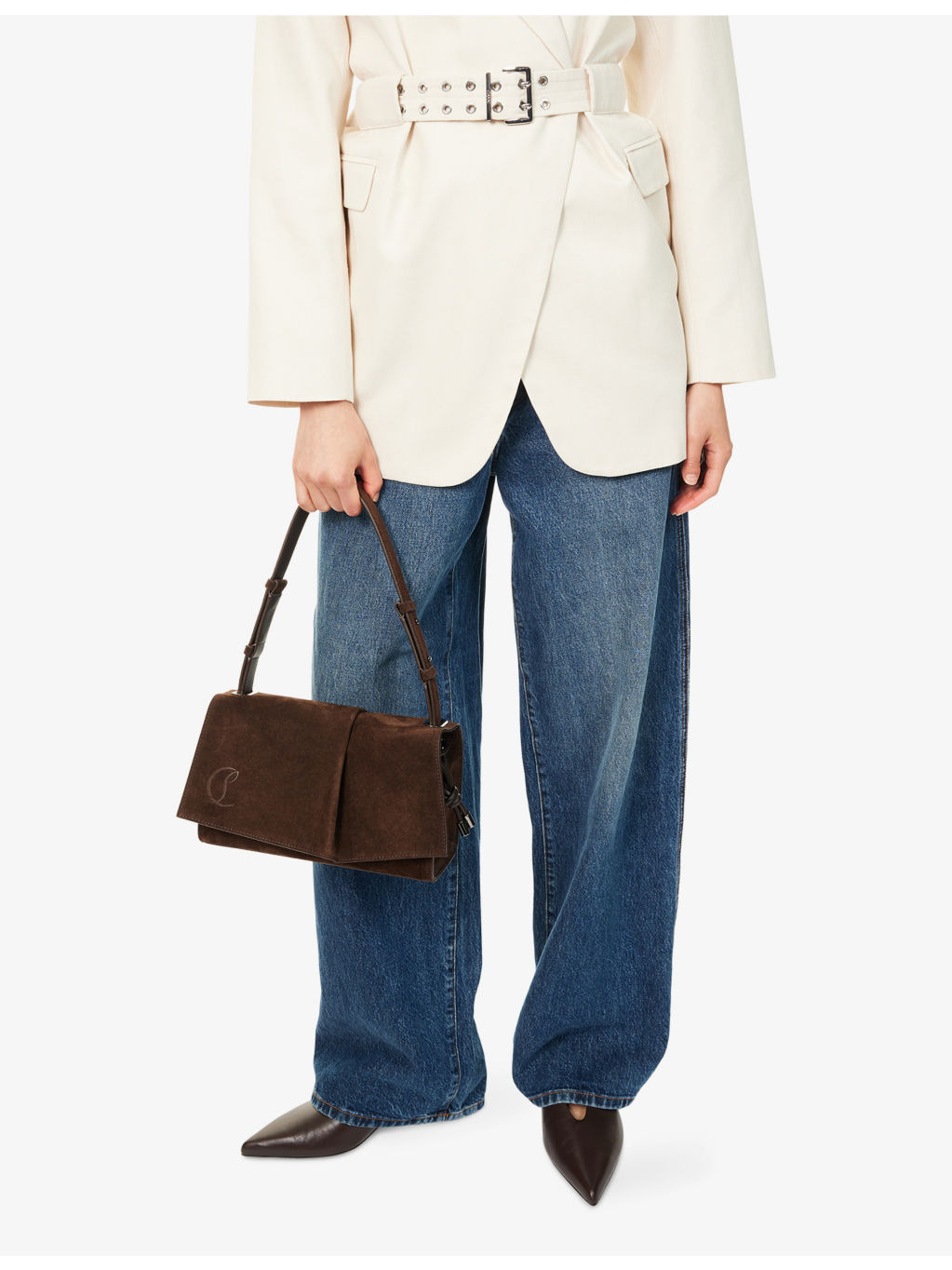 Baggy Small Suede Shoulder Bag - 2