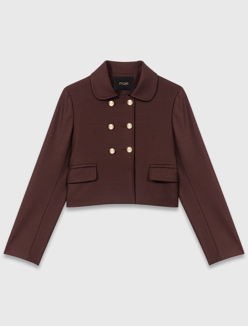 Short double-breasted jacket 1