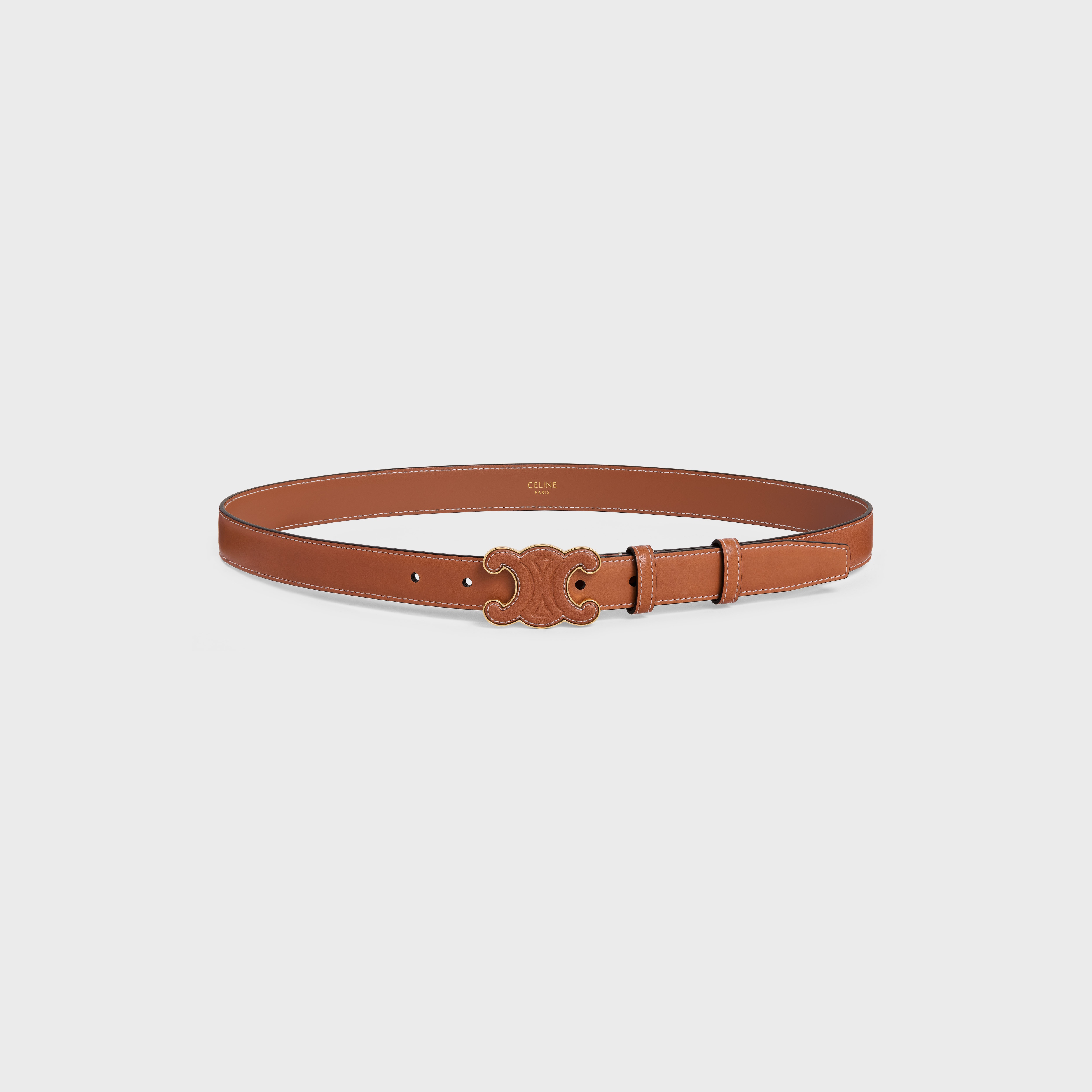 MEDIUM CUIR TRIOMPHE BELT in Natural Calfskin - 3