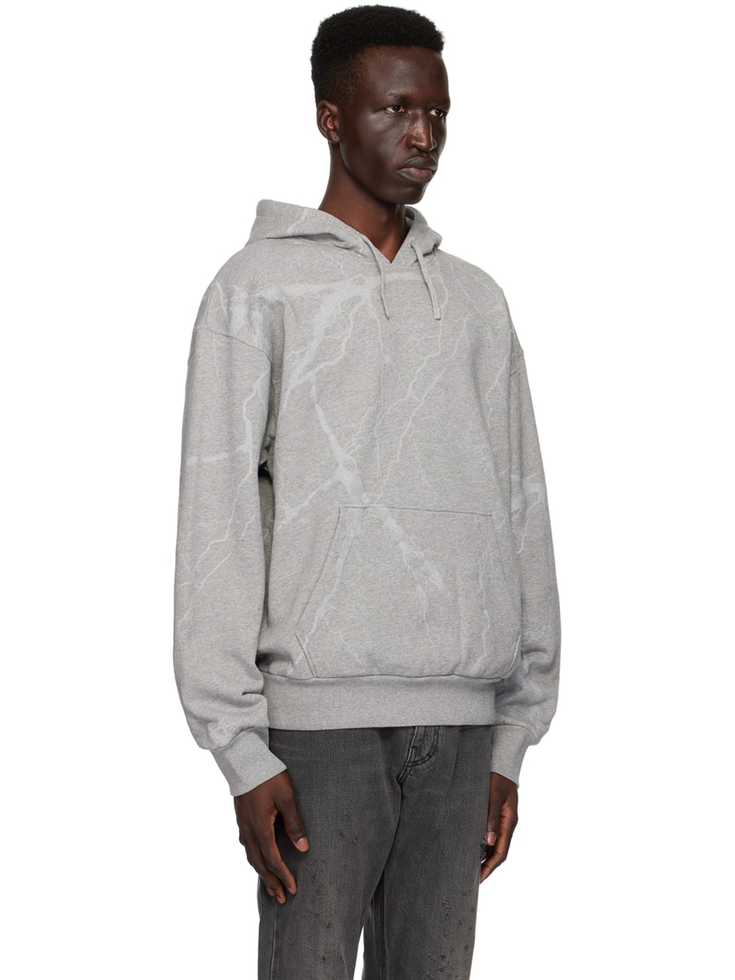 Gray Graphic Hoodie - 2