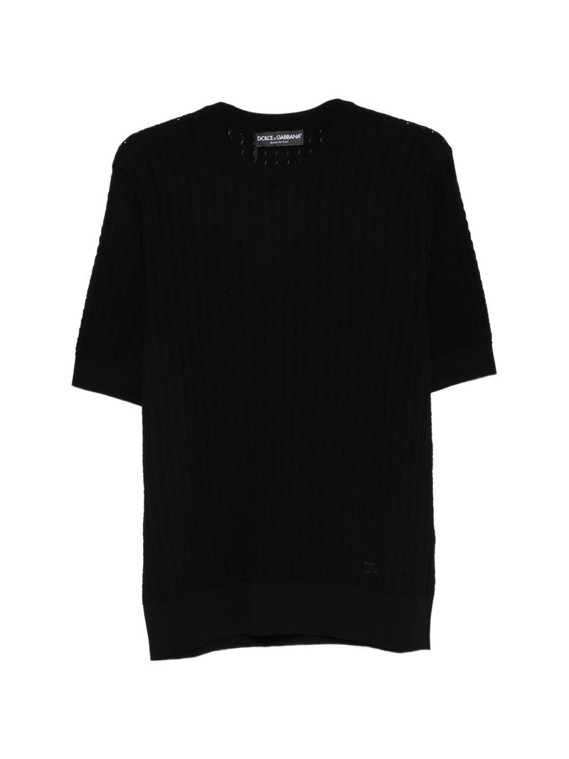 short-sleeve knitted T-shirt 1