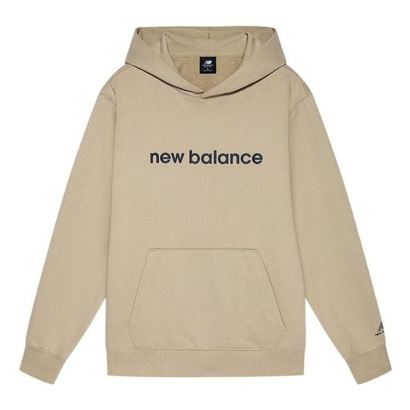 New Balance Logo Print Hoodie 'Beige' AMT21361-MS - 1