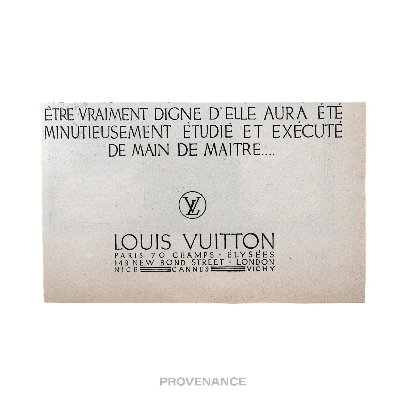 Louis Vuitton Antique Vintage Newsprint Ad - Perfume Case - 6