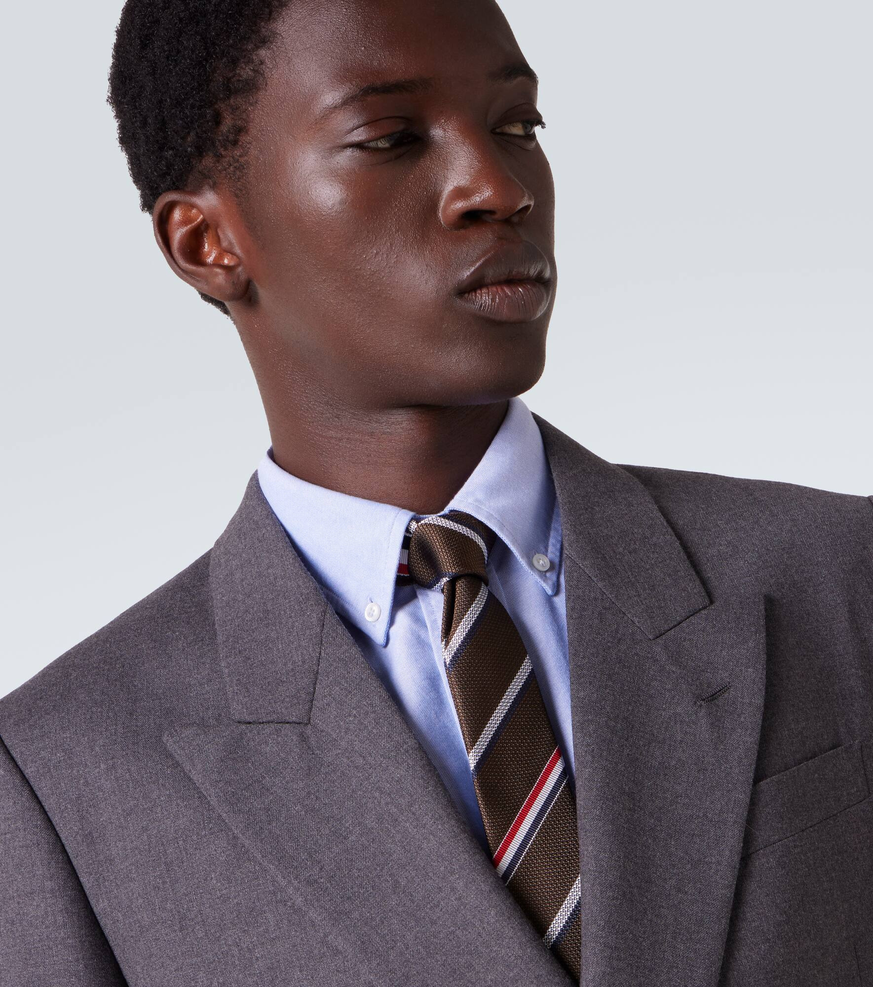 Striped silk tie - 3