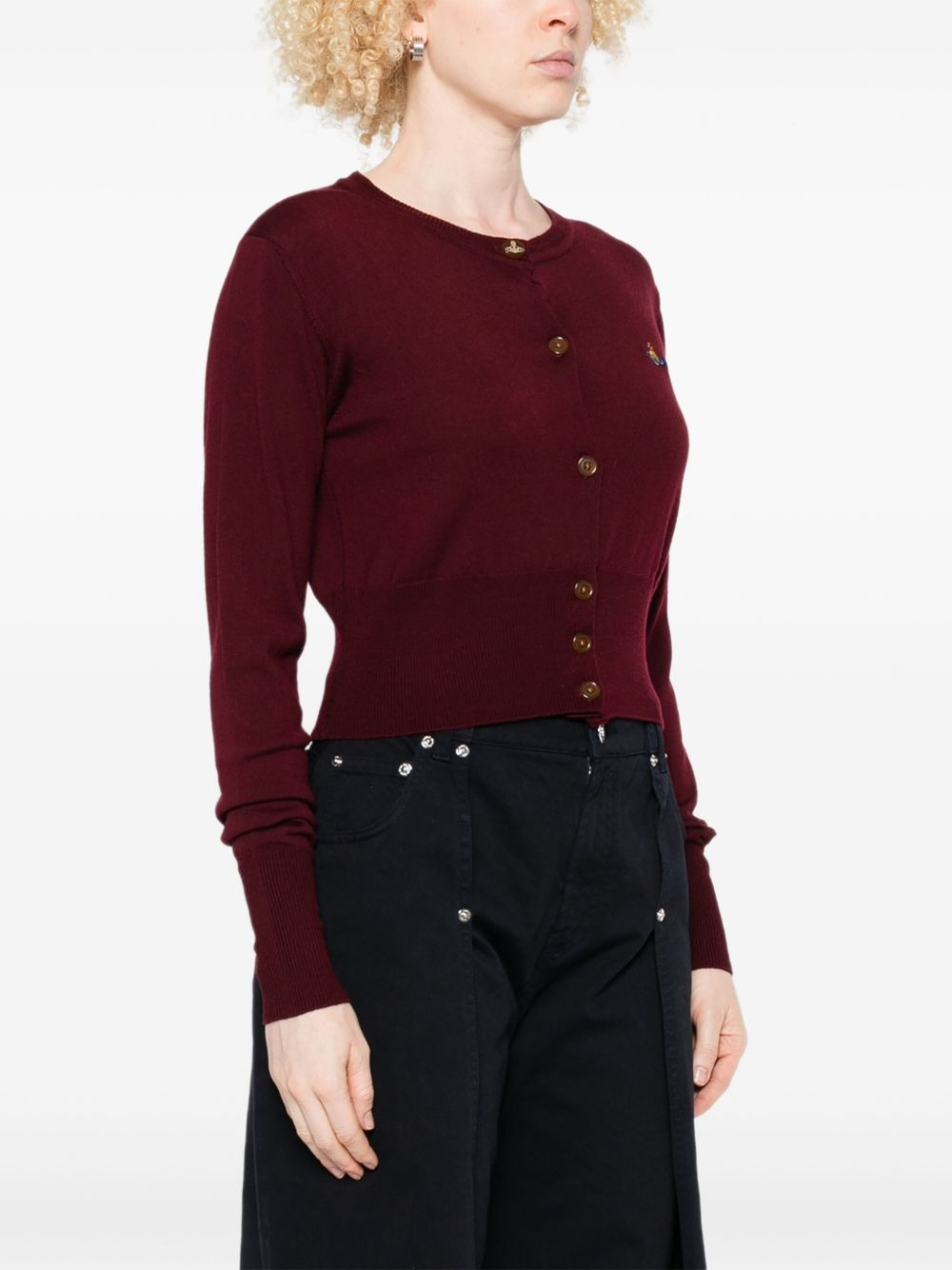 Bea orb-embellished button cardigan - 3