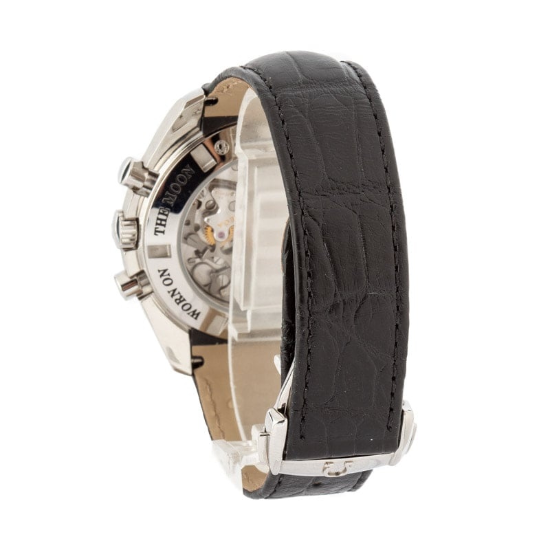 Omega Speedmaster Moonphase Stainless Steel on Leather Strap - 3