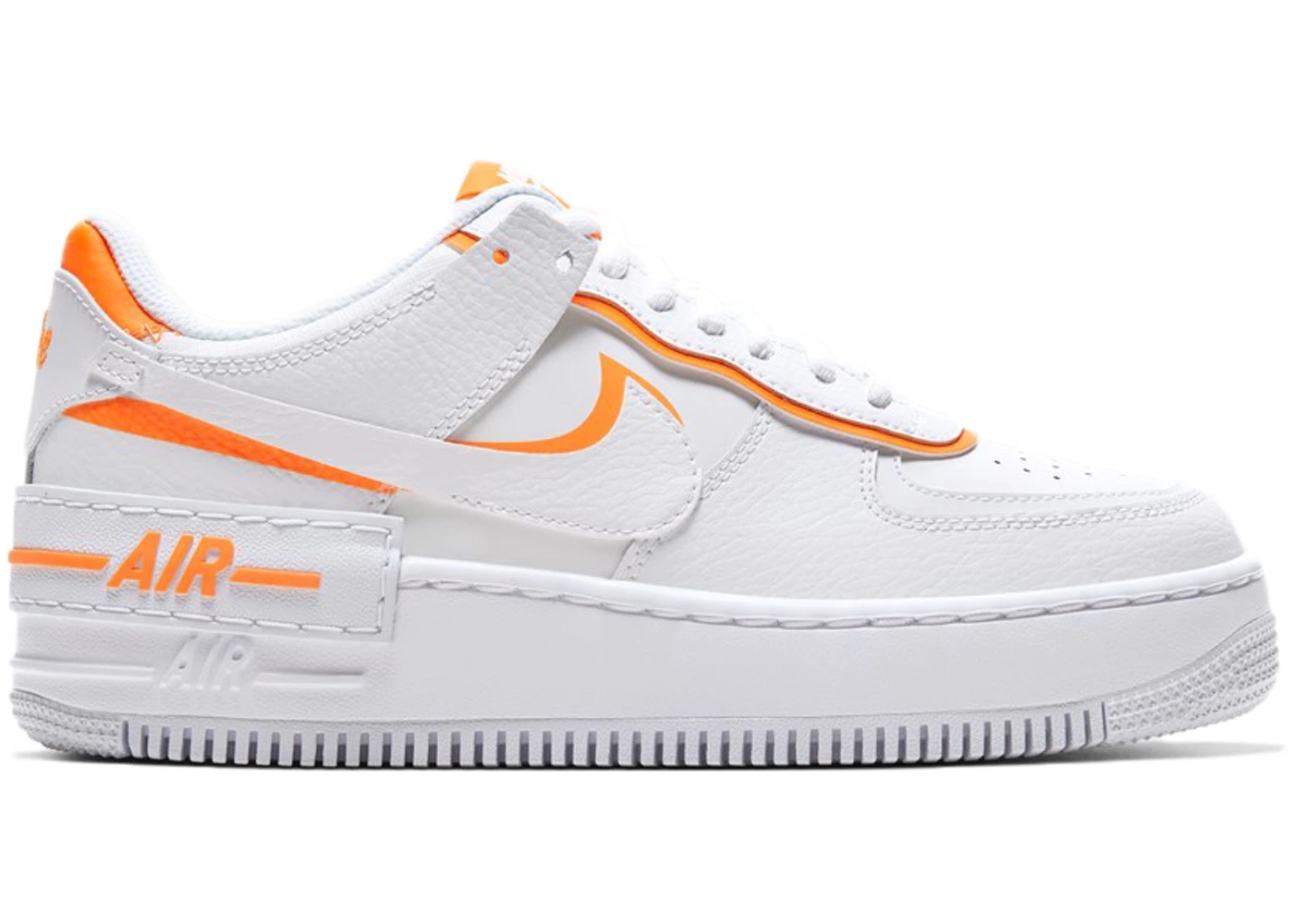 Nike Air Force 1 Shadow White Total Orange (W) - 1