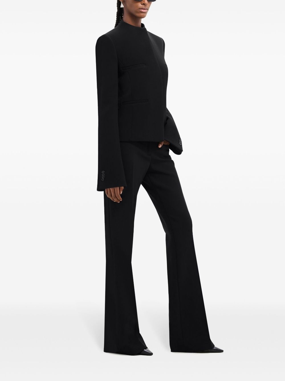 Heritage concealed-fastening crepe jacket - 3