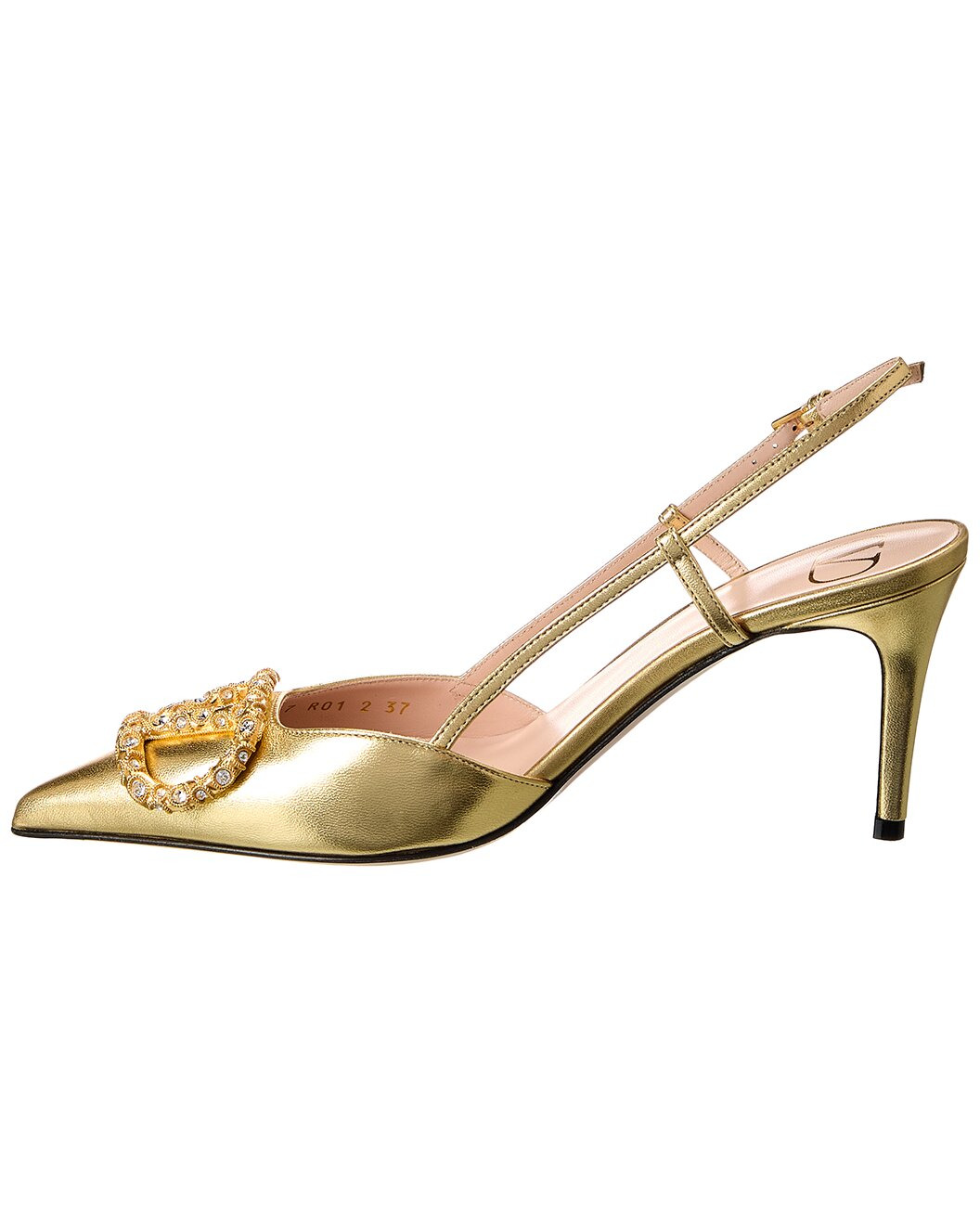 Valentino VLogo Signature 80 Leather Slingback Pump - 2