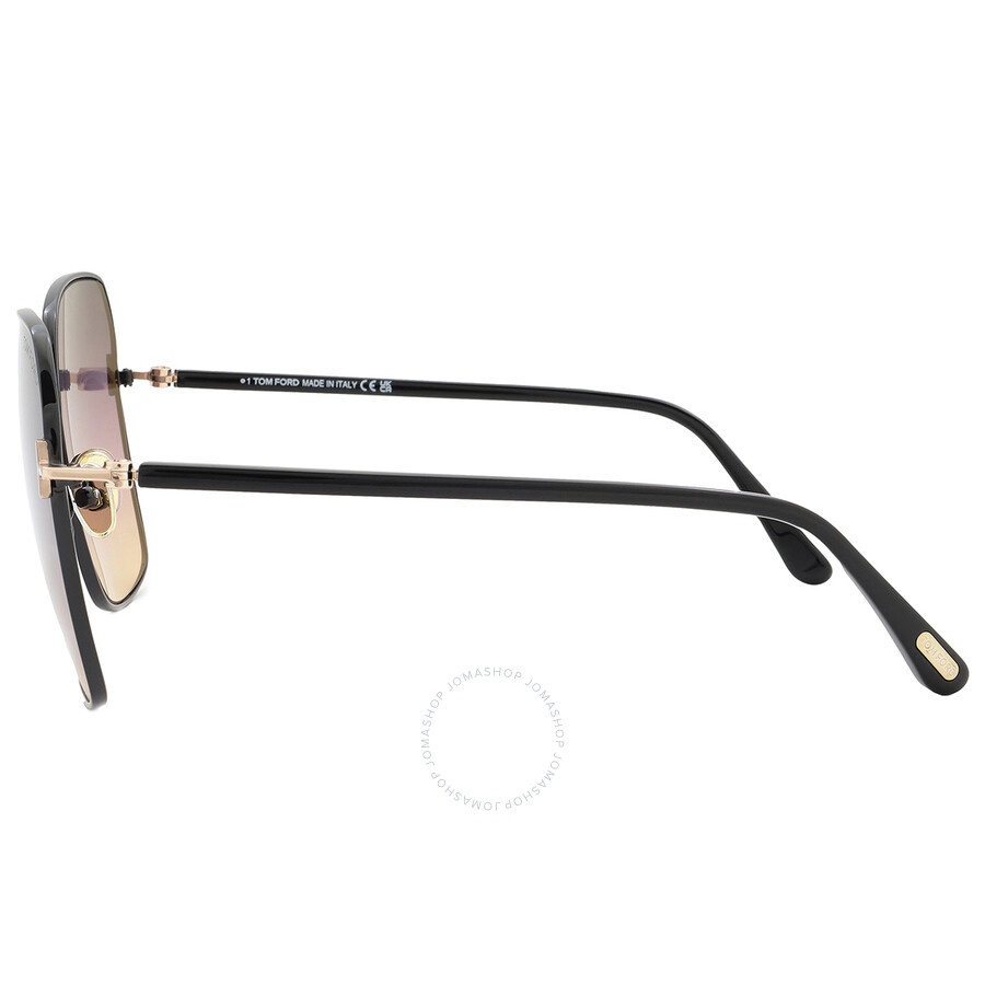 Tom Ford Claudia-02 Smoke Gradient to Lilac Butterfly Ladies Sunglasses FT0839 01B 62 - 3