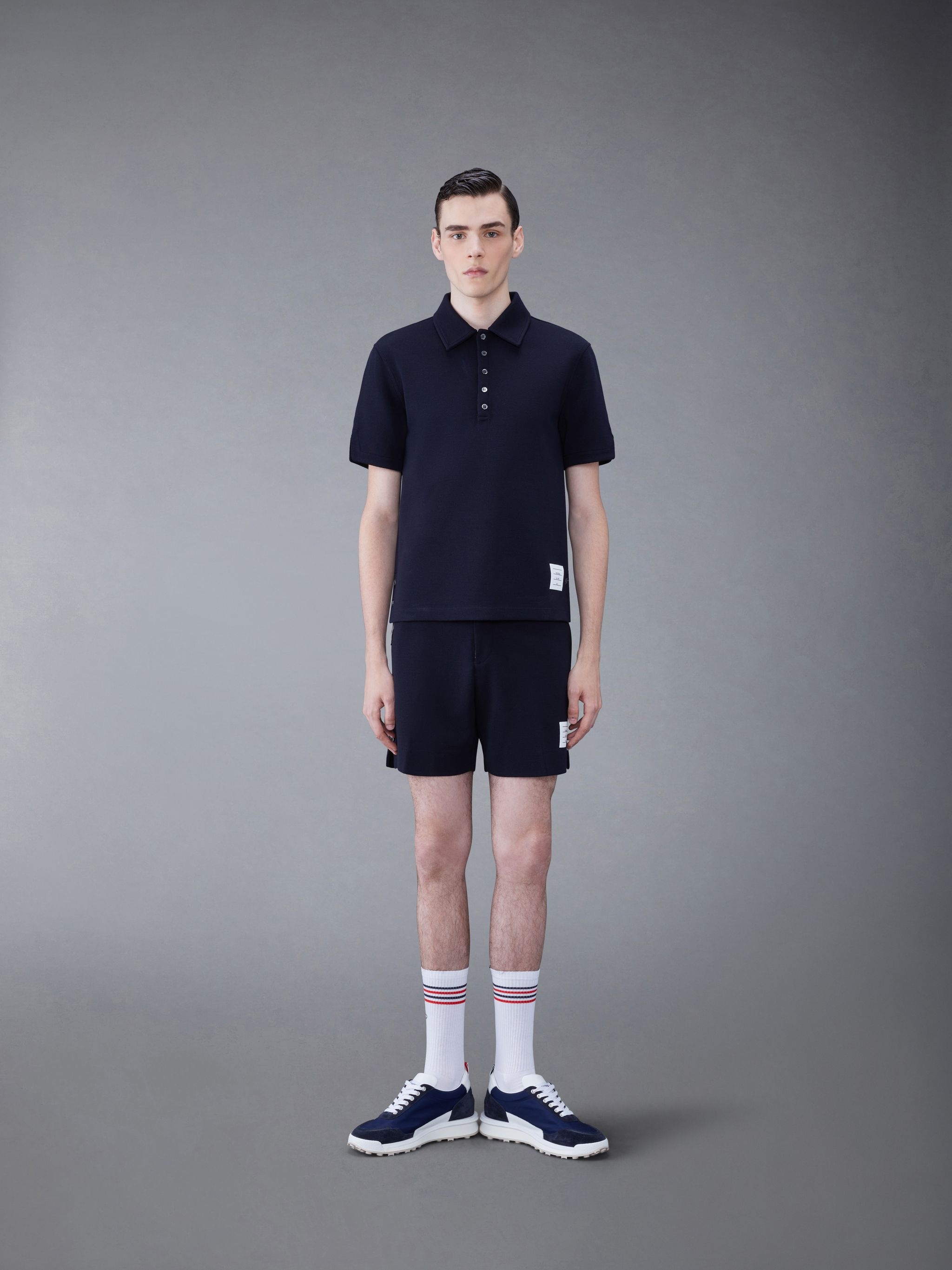 stripe-trim piqué polo shirt - 3