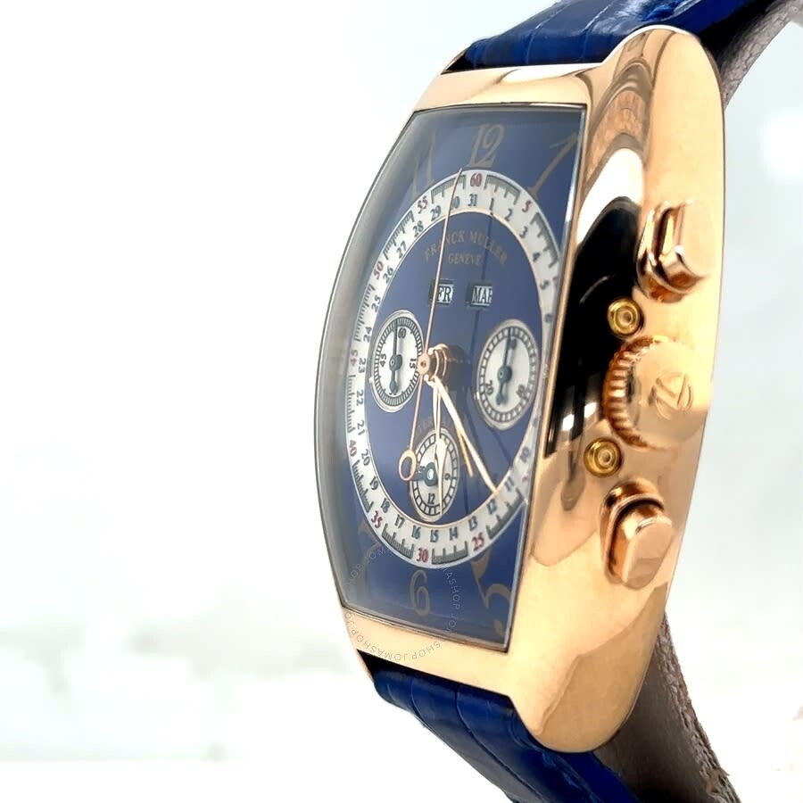 Pre-owned Franck Muller Master Calendar Magnum Chronograph Blue Dial Men's Watch 6850 CC MC - 4
