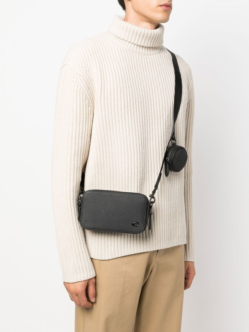 COACH logo zipped messenger bag outlook