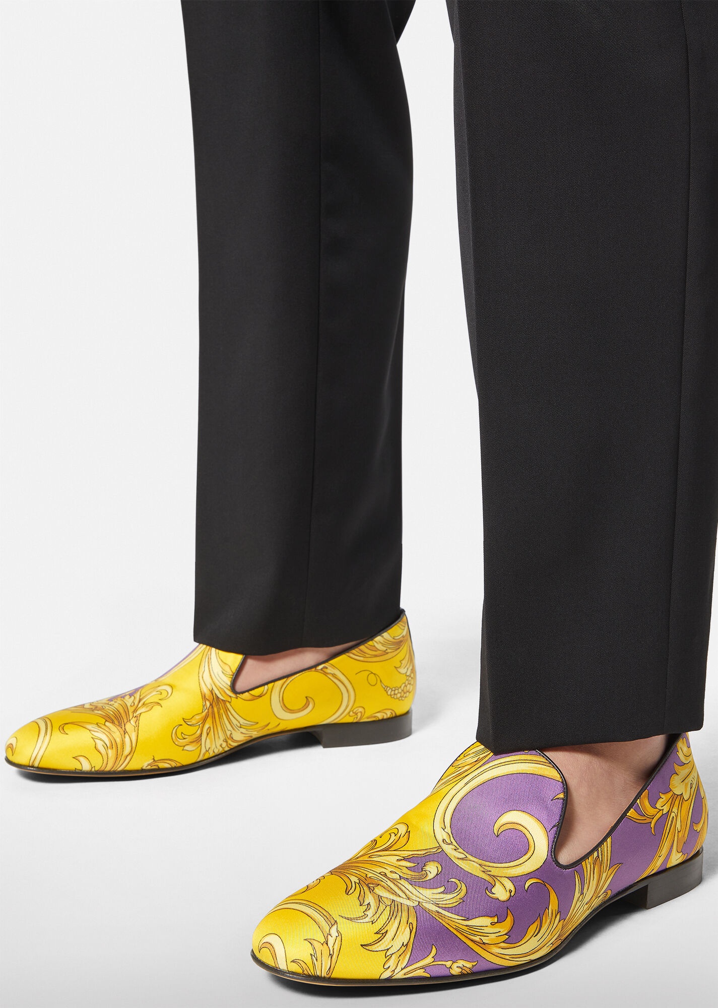 Barocco Goddess Silk Slippers - 2
