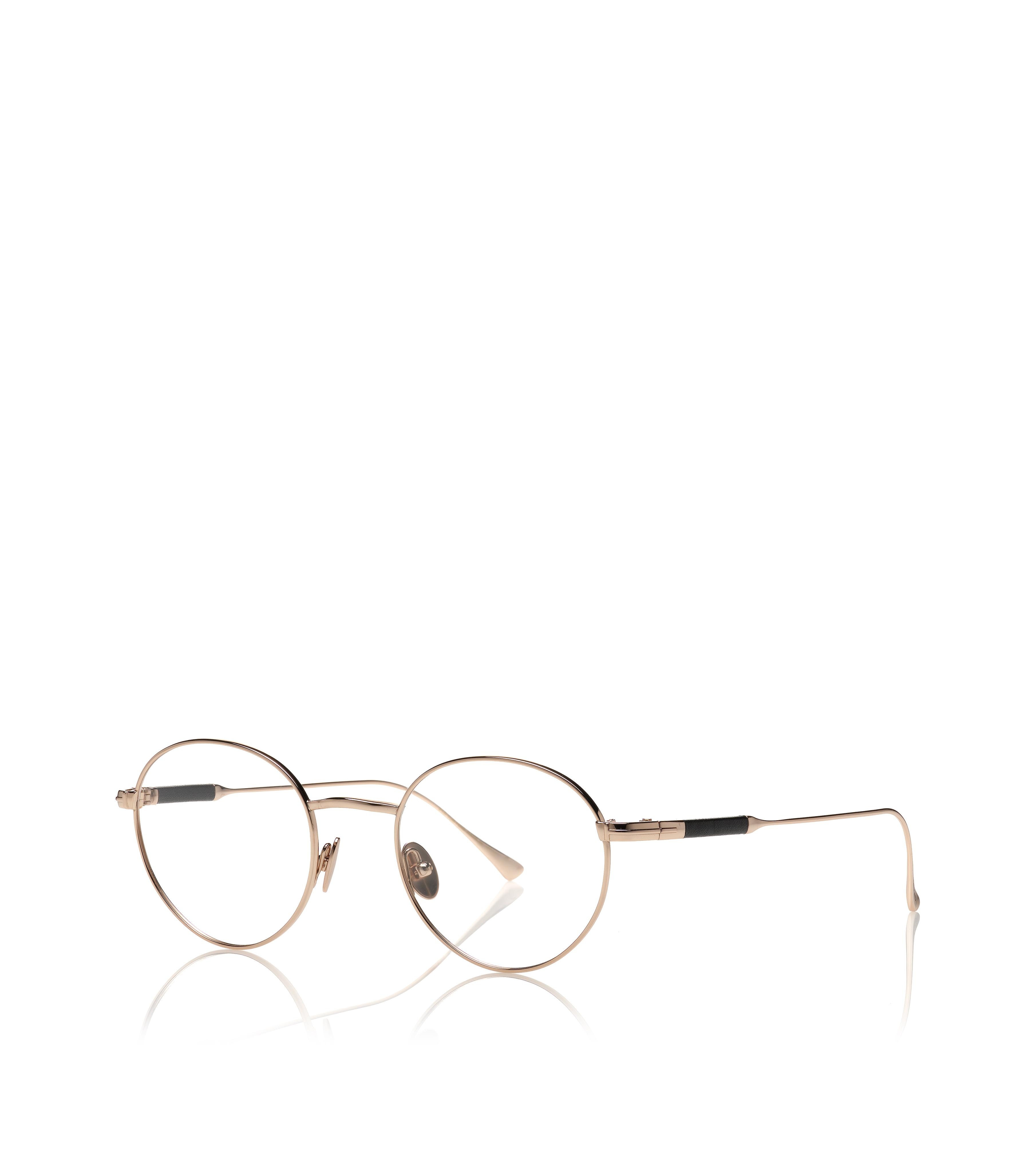 TITANIUM LEATHER TEMPLE OPTICAL - 5