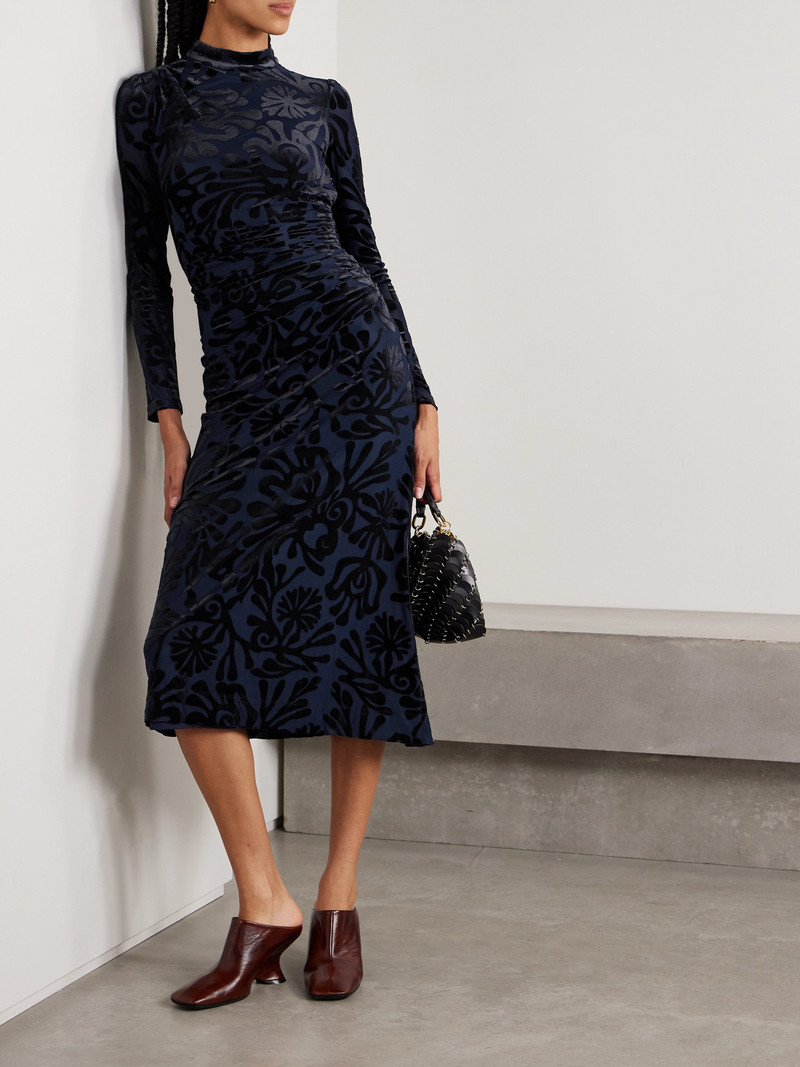 Sea Alia Devoré-velvet Midi Dress outlook