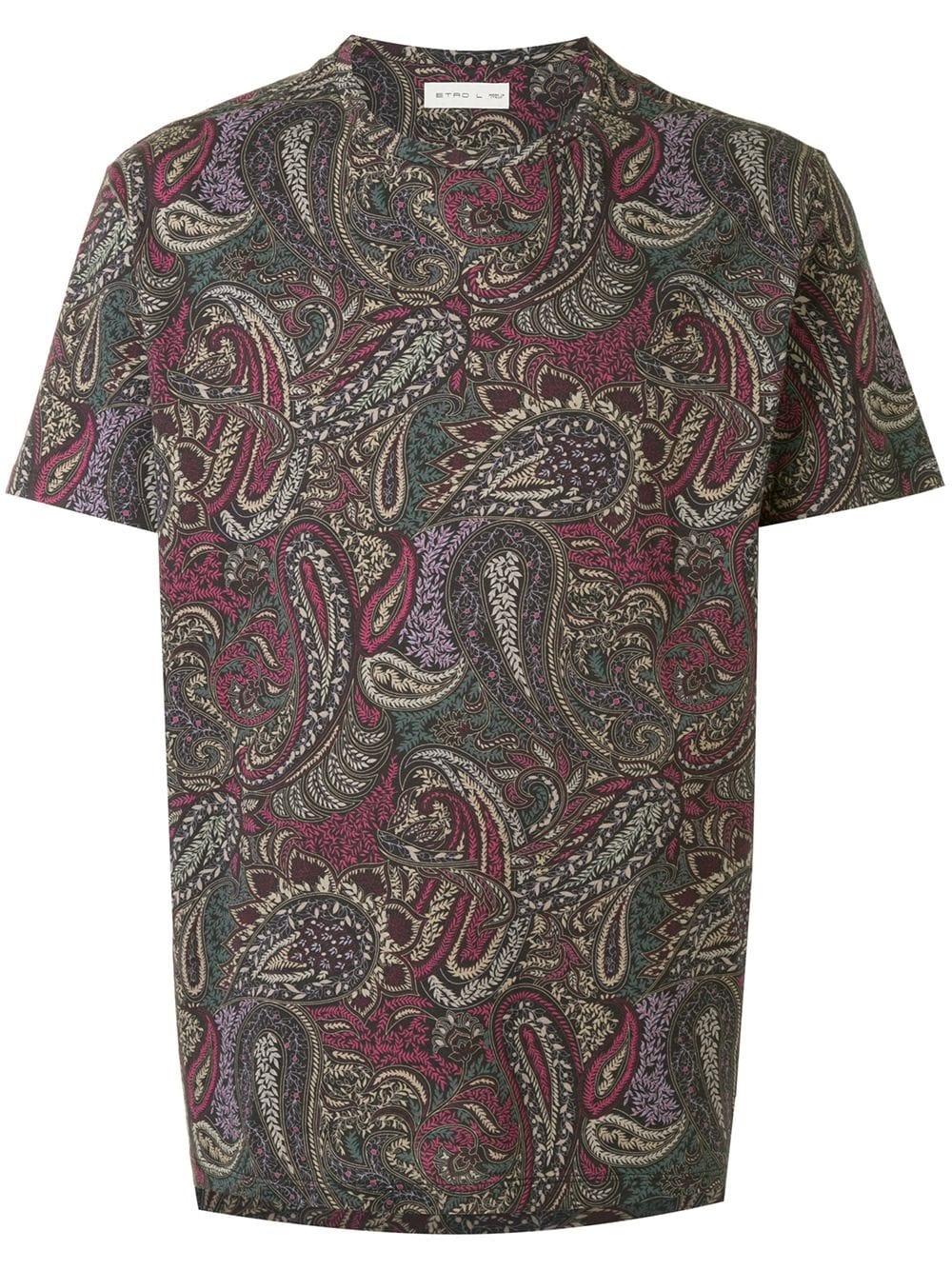 paisley-print cotton T-shirt - 1