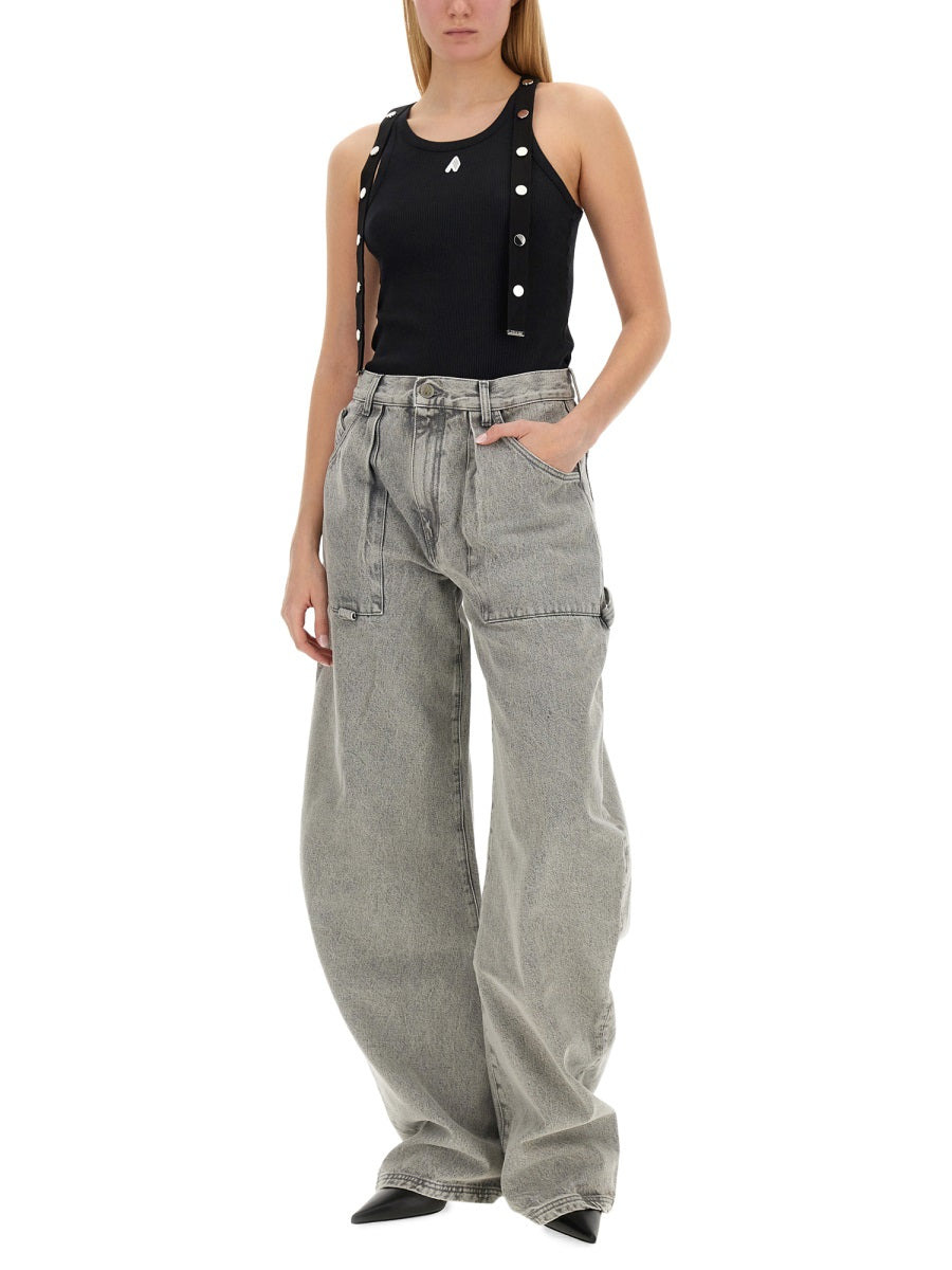 The Attico Women Jersey Tank Top - 2