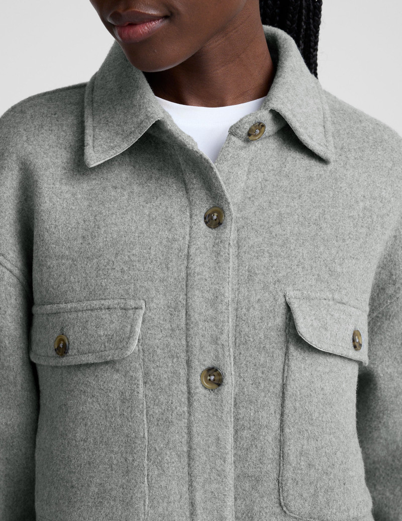 Insulated Wool Shirt Jacket 7