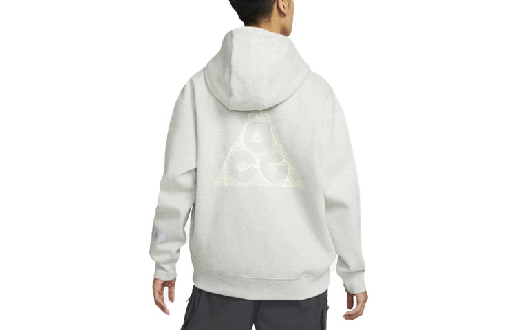 Nike ACG Solid Color Zipper Hooded Long Sleeves Jacket White DM4249-050 - 2