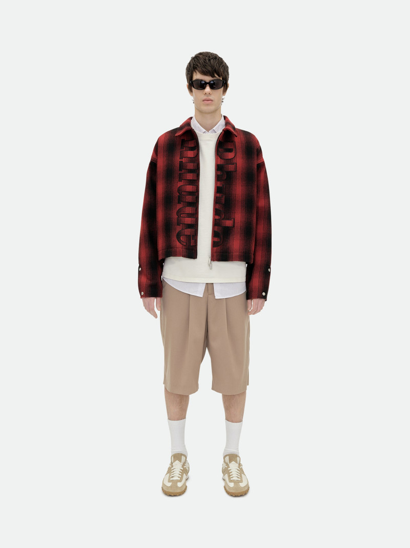 Rhude RHUDE LOGO FLANNEL WORK JACKET outlook